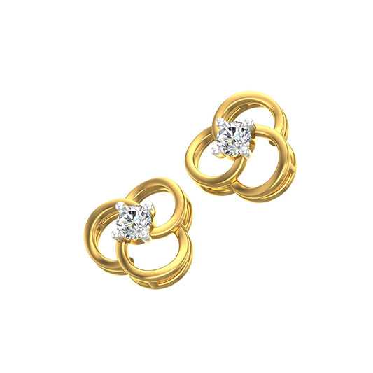 Infinity Bloom Diamond Ear Tops