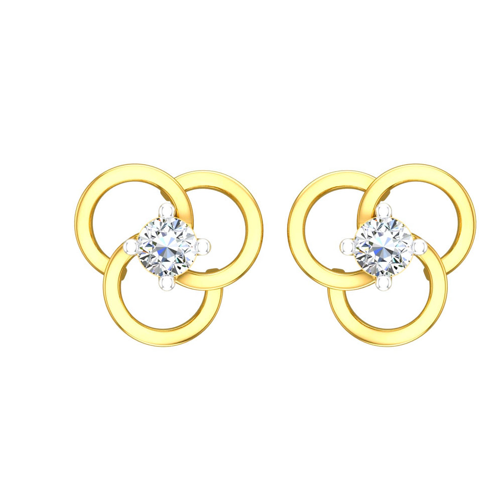 Infinity Bloom Diamond Ear Tops