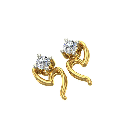 Celeste Swan Diamond Ear Tops