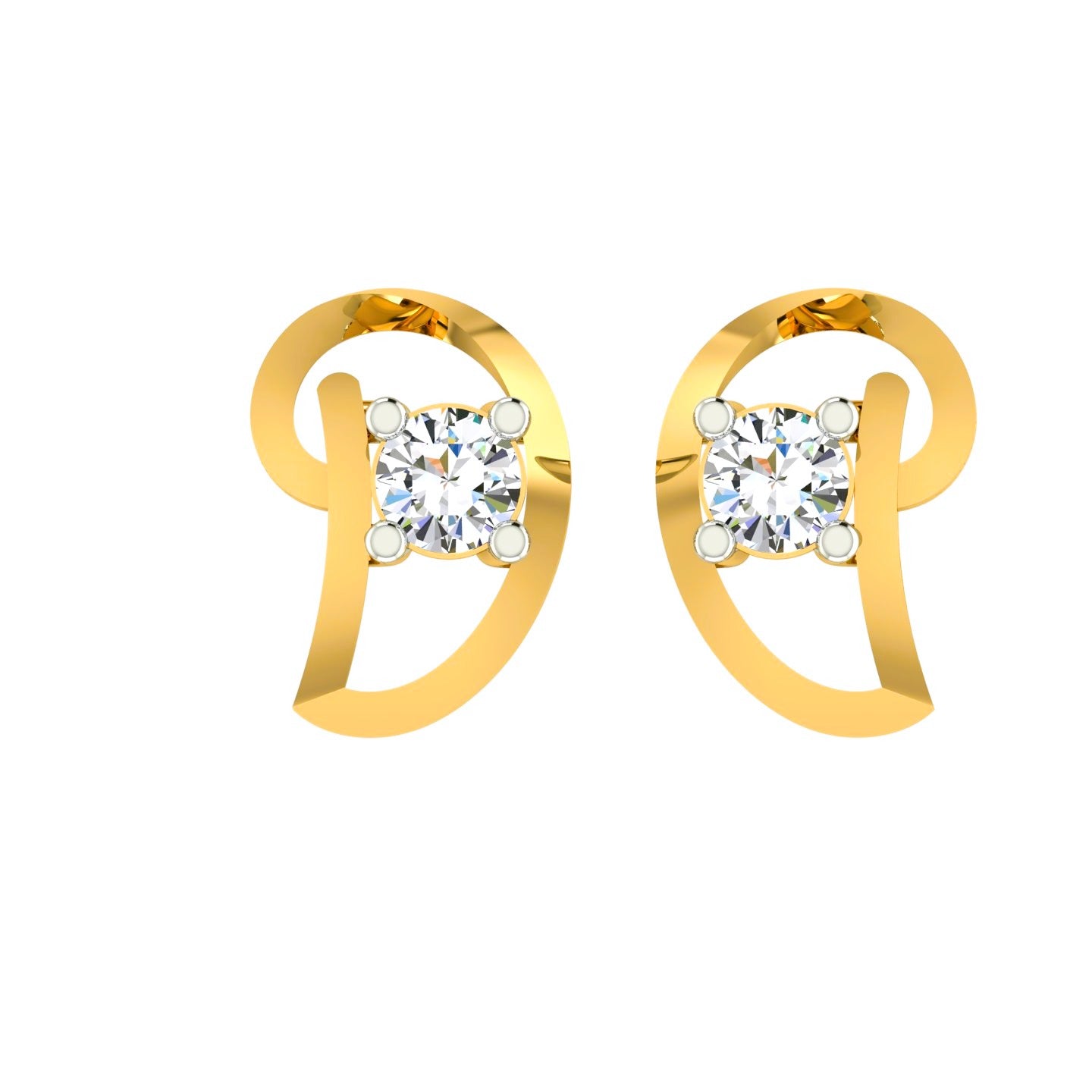 Orbit Loop Solitaire Ear Tops