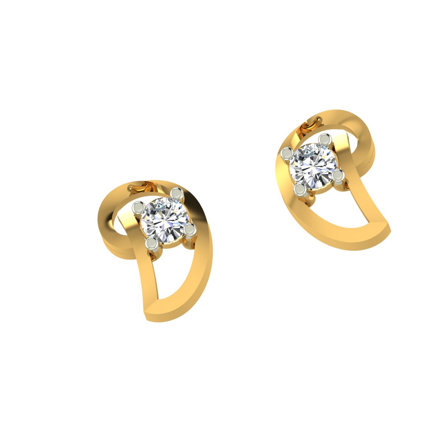 Orbit Loop Solitaire Ear Tops