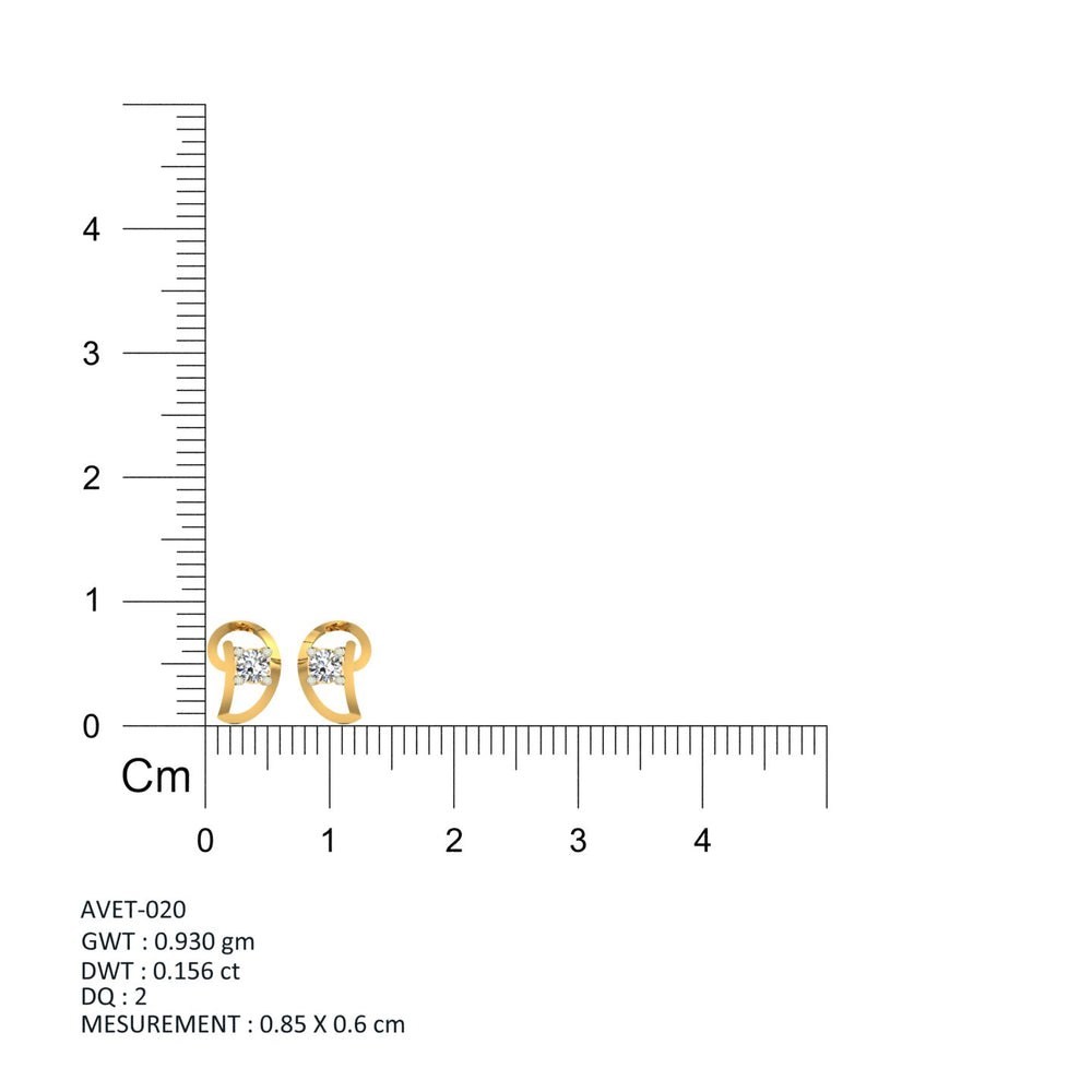 Orbit Loop Solitaire Ear Tops
