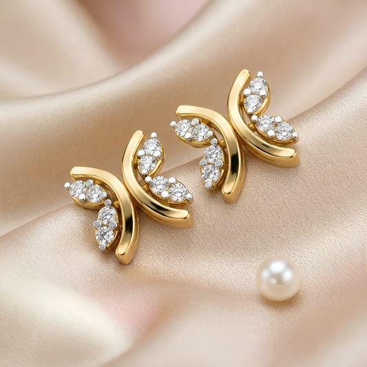 Twin Leaf Diamond Tops