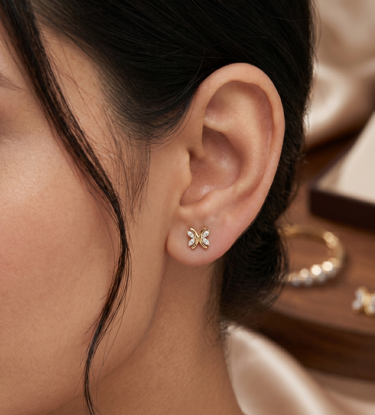 Twin Leaf Diamond Tops