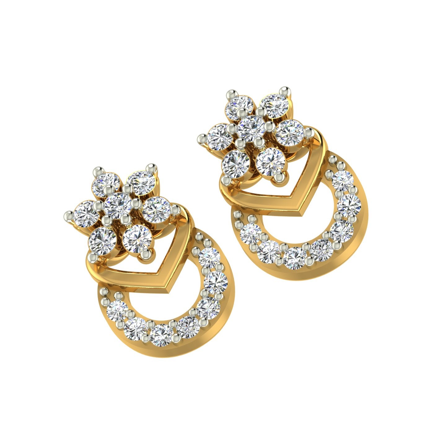 Flora Halo Diamond Tops