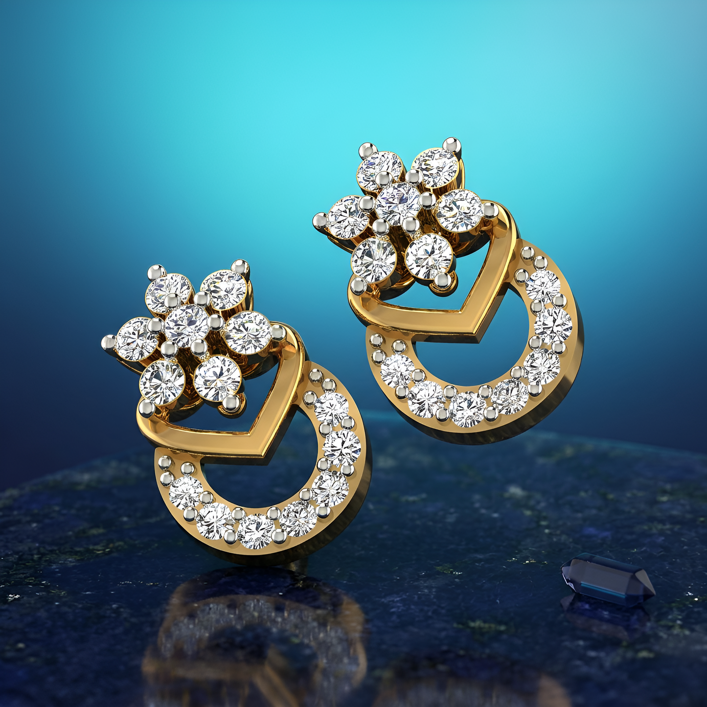 Flora Halo Diamond Tops