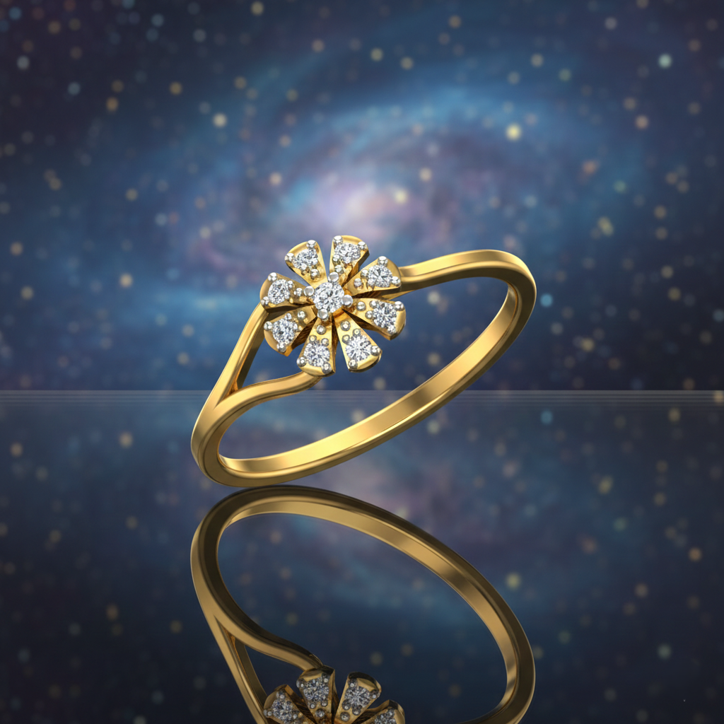 Celestial Bloom Diamond Ring