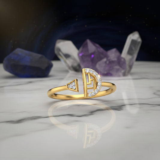 Luna Arc Diamond Ring
