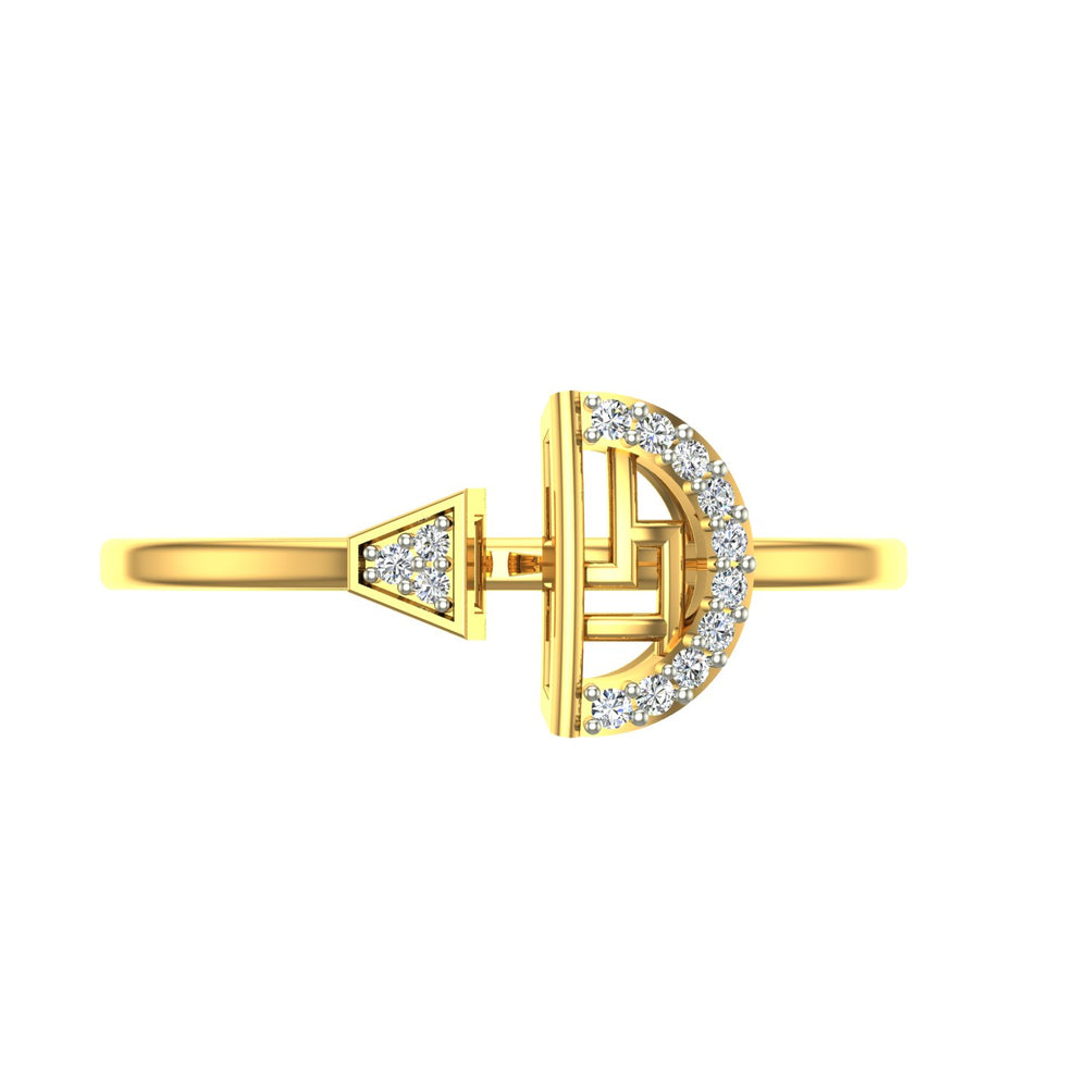 Luna Arc Diamond Ring