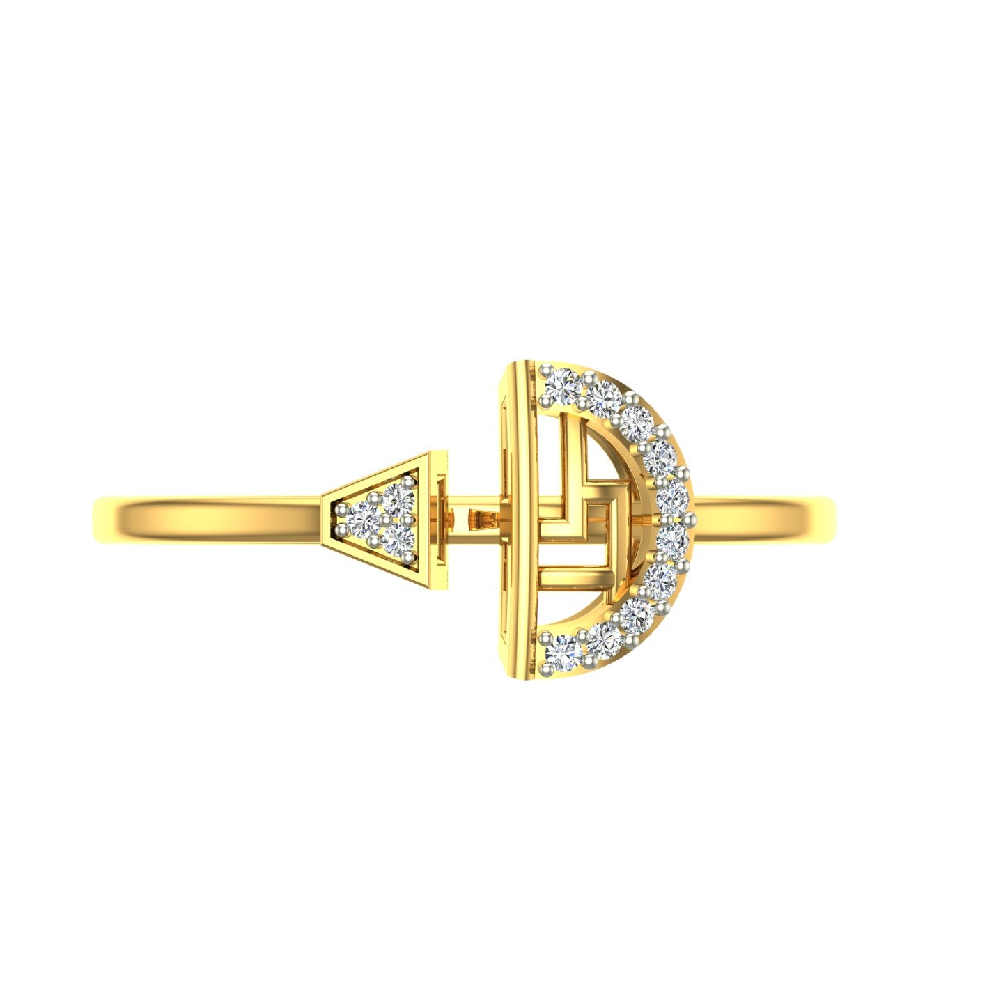Luna Arc Diamond Ring