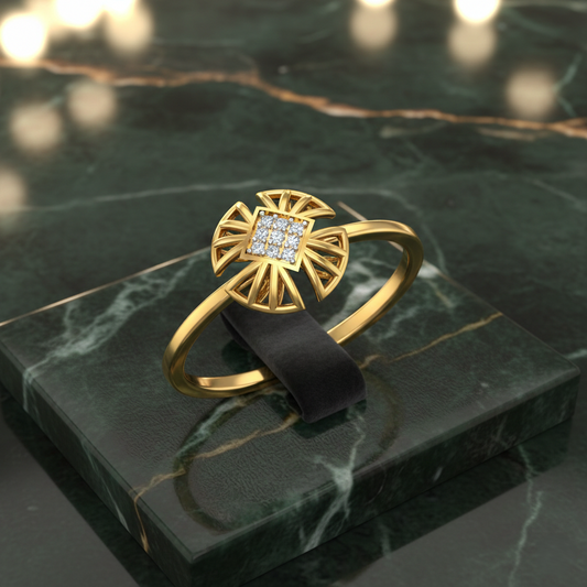 Sunflare Diamond Ring