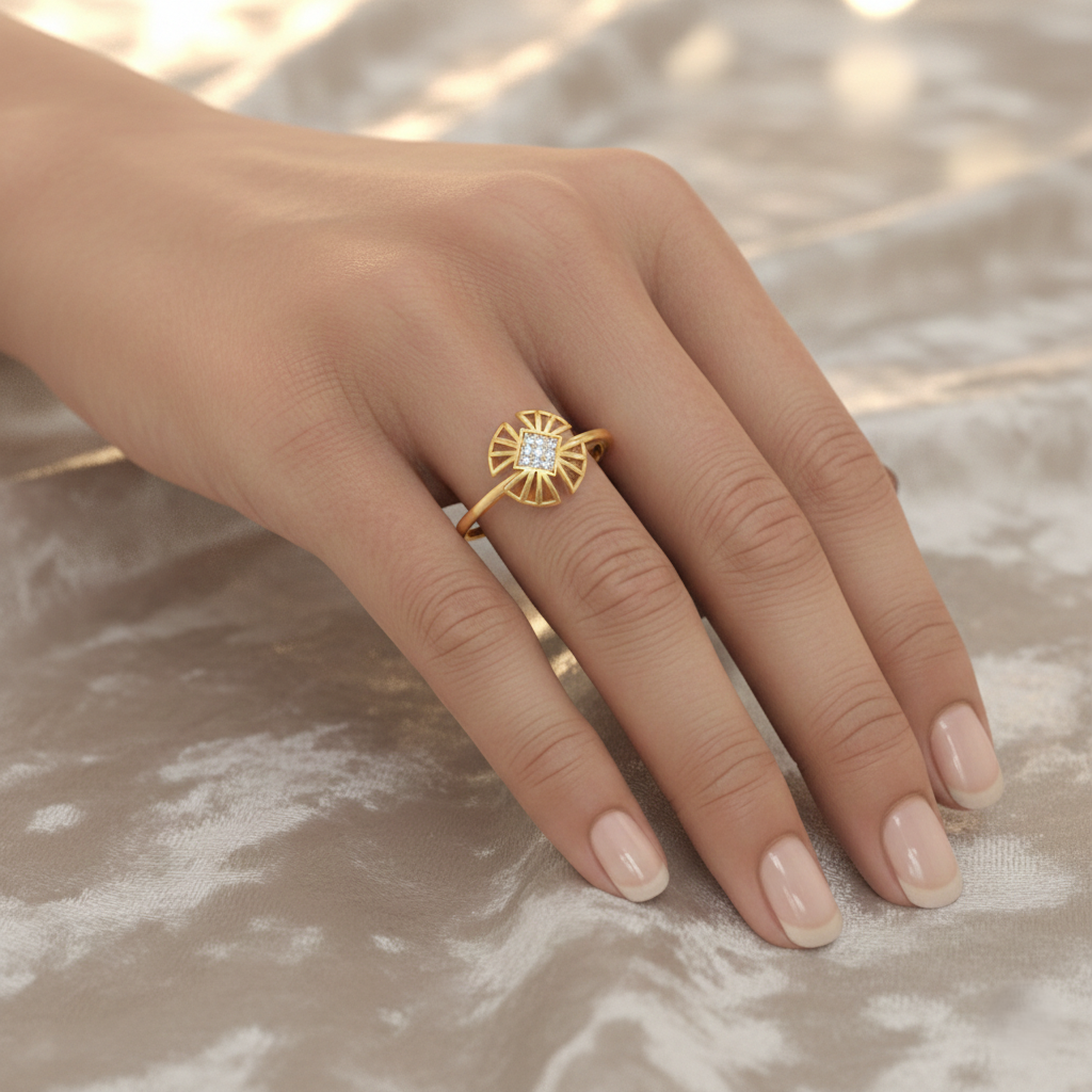 Sunflare Diamond Ring
