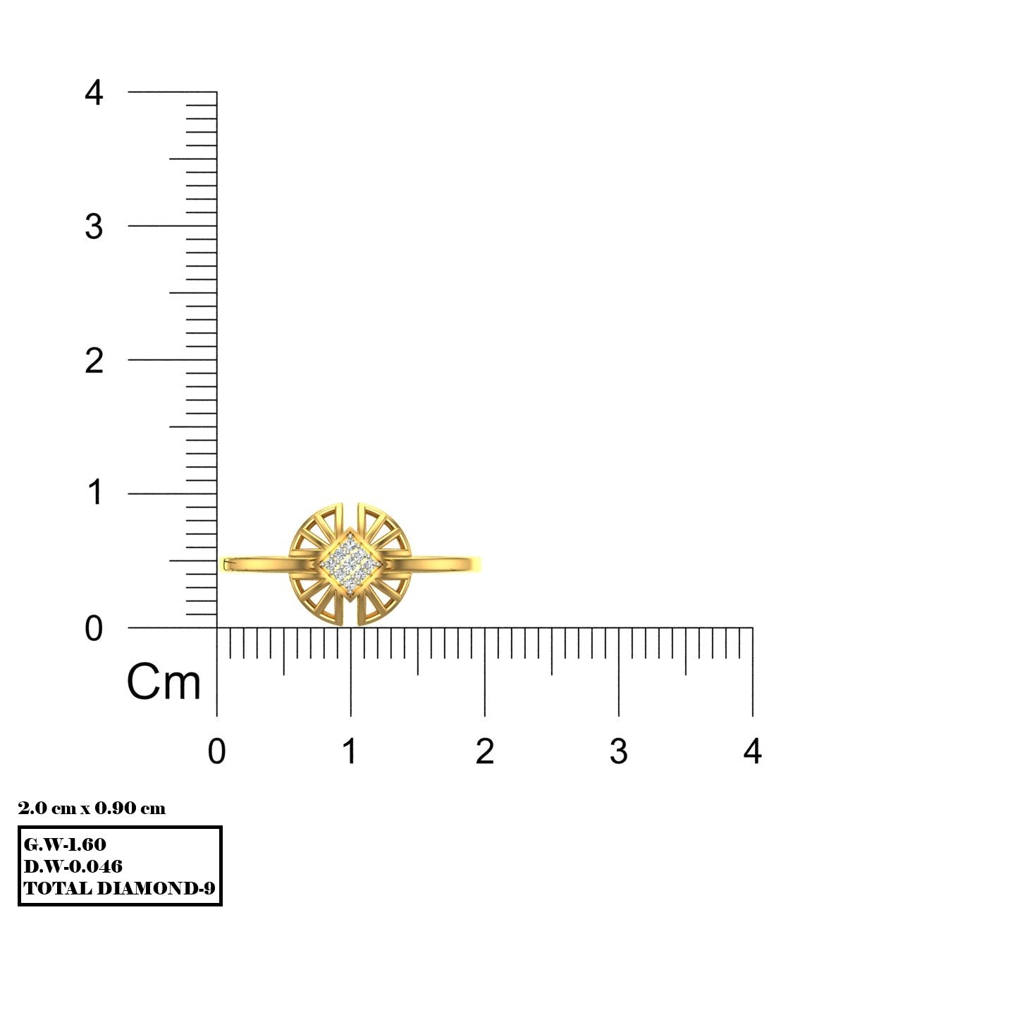 Sunflare Diamond Ring