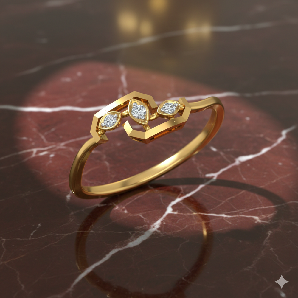 Regal Hexa Bloom Ring