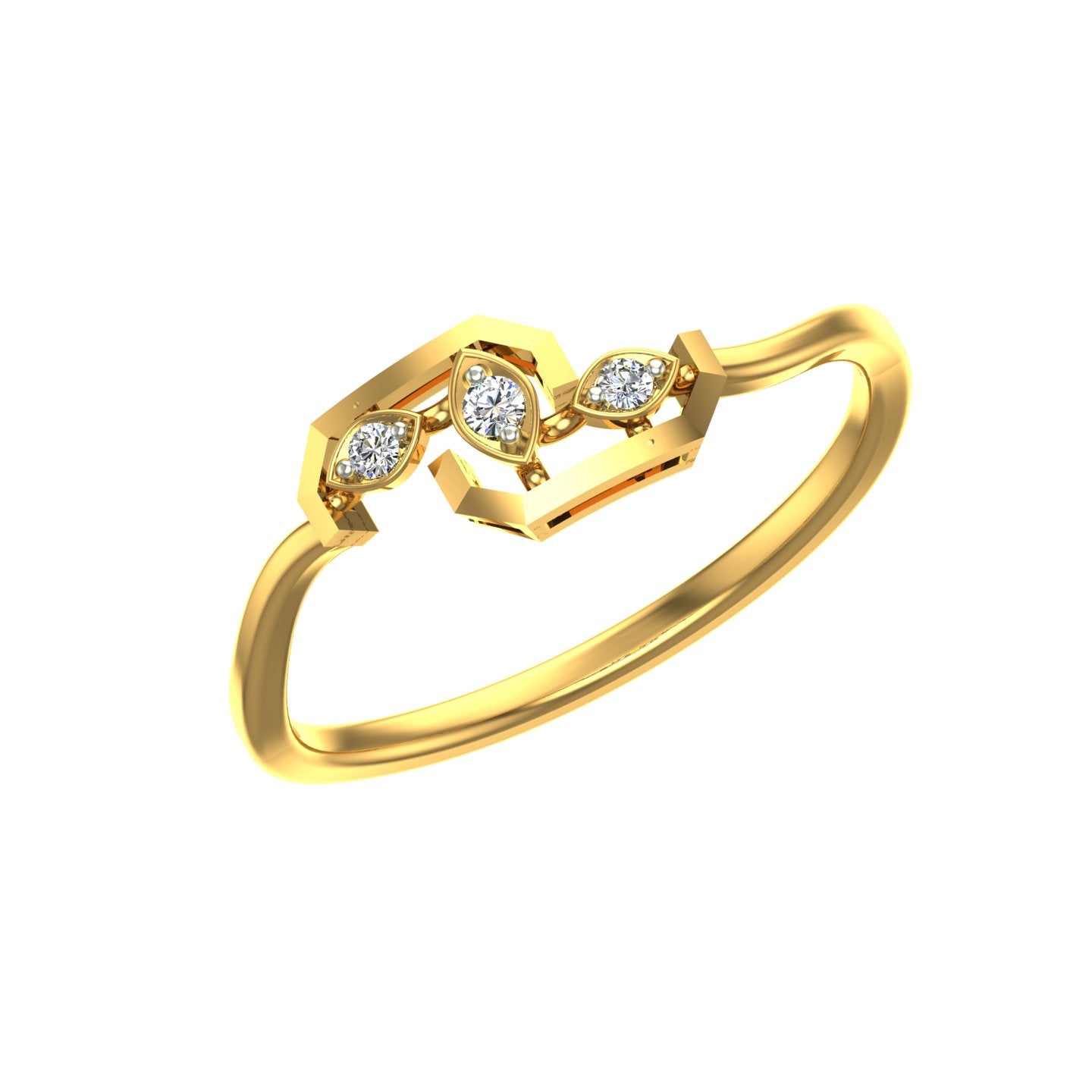 Regal Hexa Bloom Ring