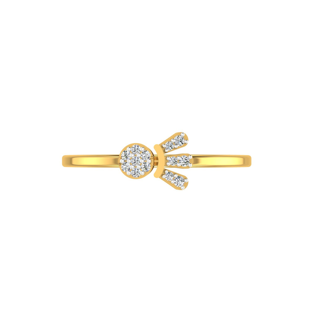 Linear Love Gold & Diamond Ring