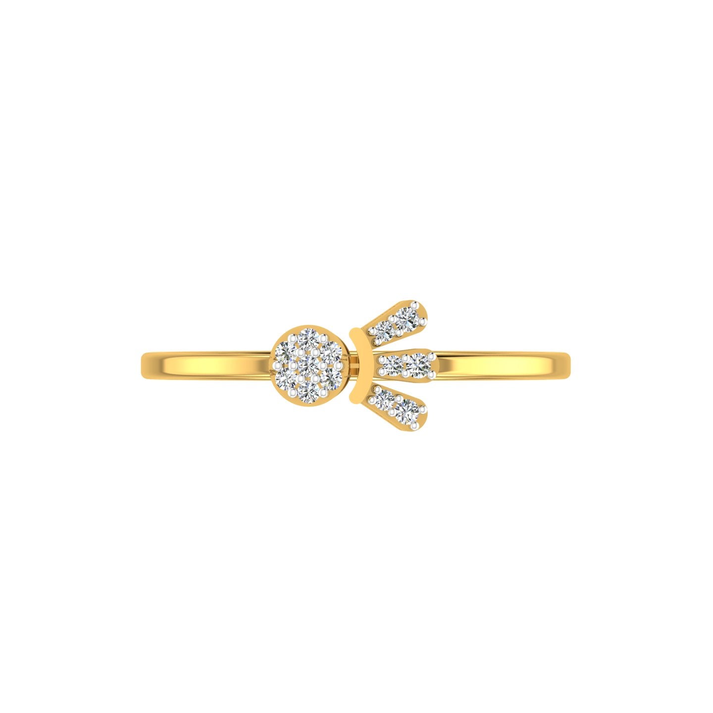 Linear Love Gold & Diamond Ring