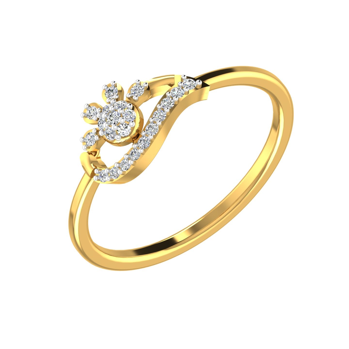 Royal Blossom Diamond Ring