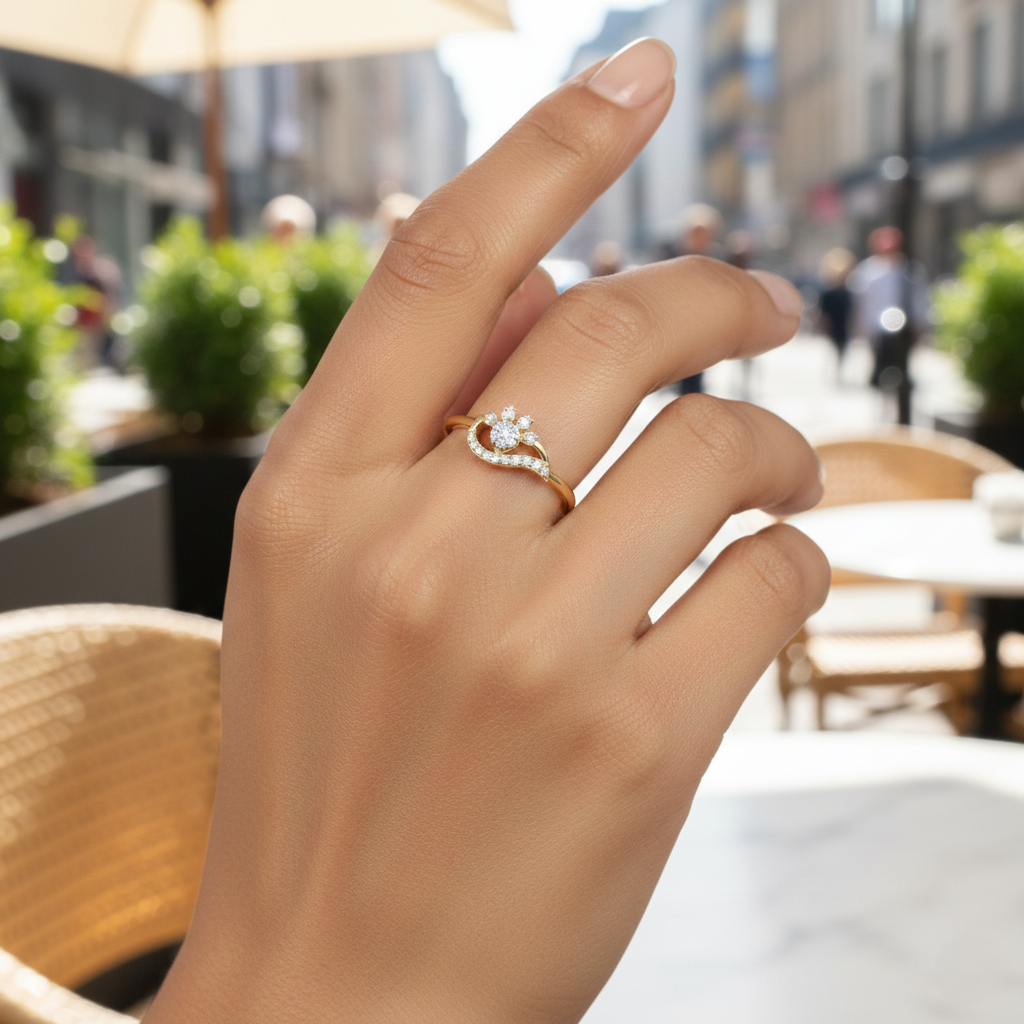 Royal Blossom Diamond Ring