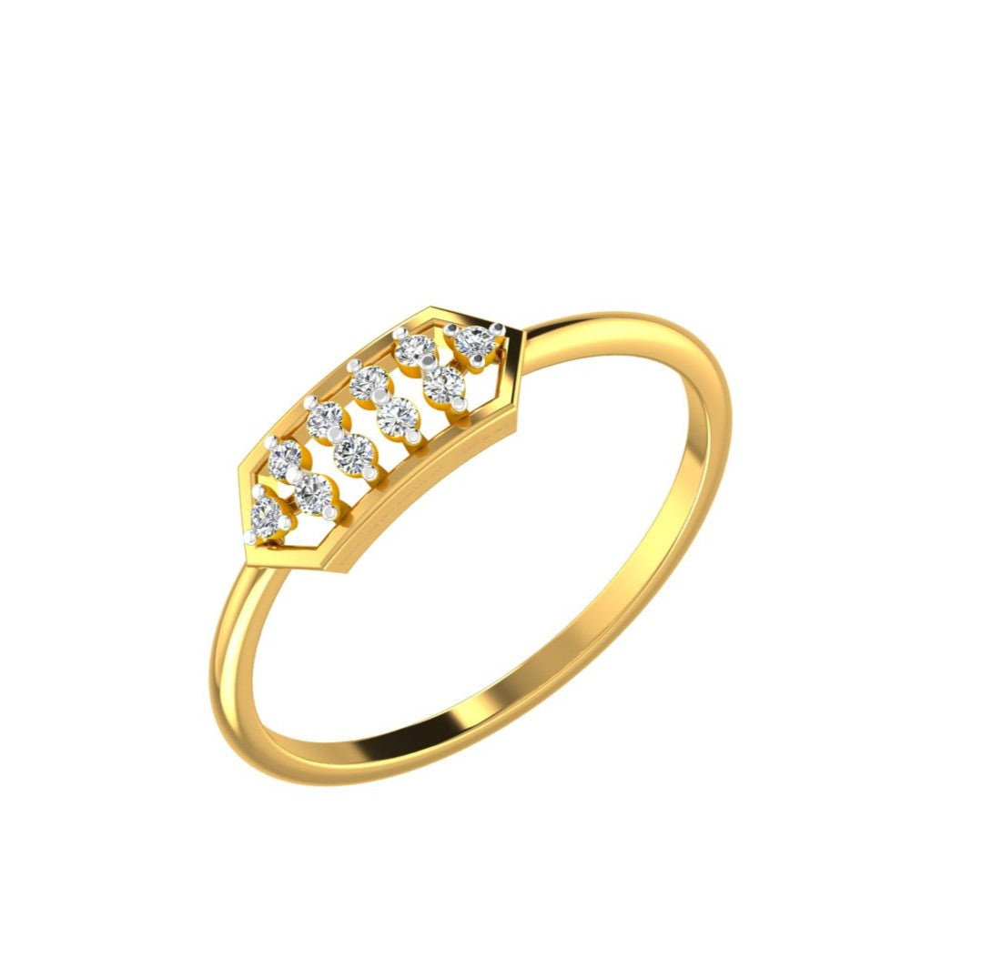 Regal Lattice Diamond Ring