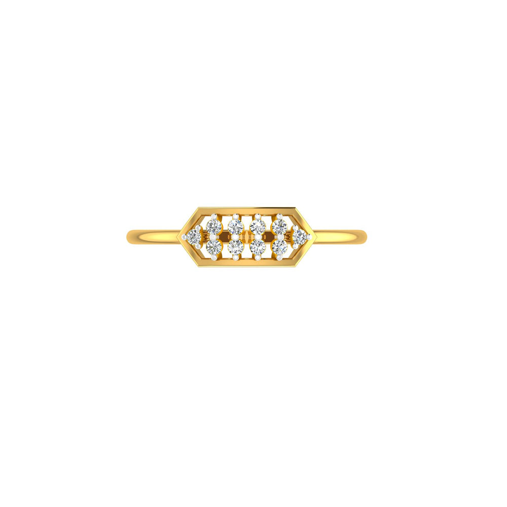 Regal Lattice Diamond Ring