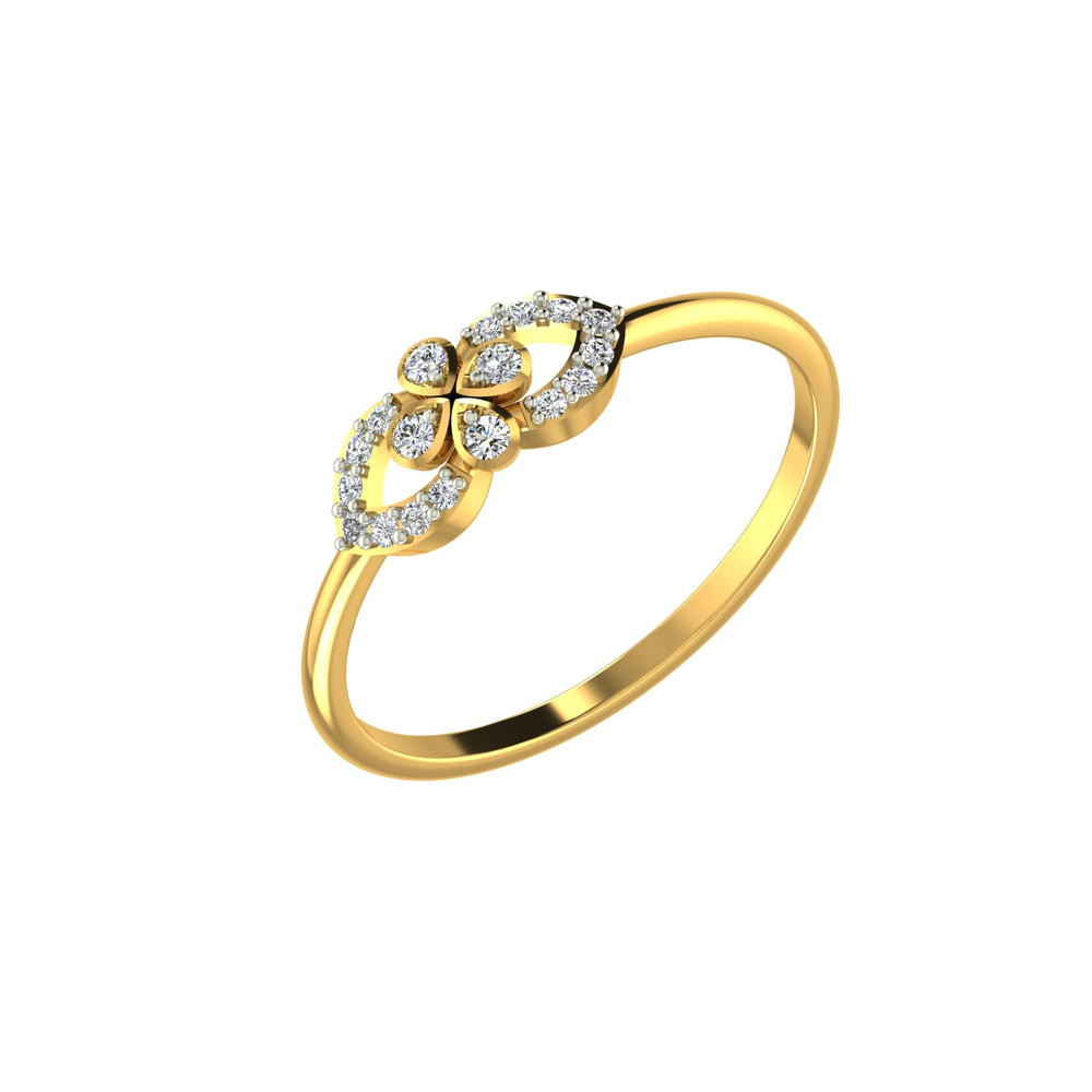 Lucky Clover Diamond Ring