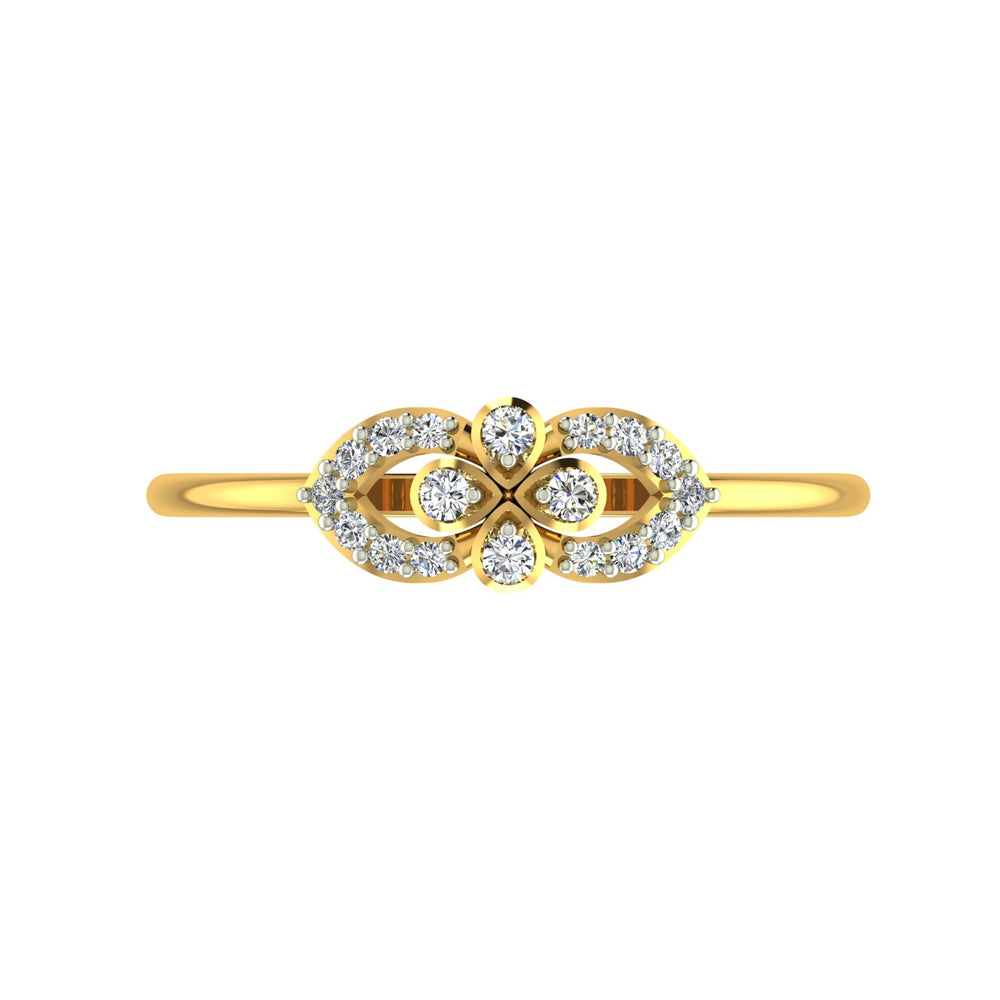 Lucky Clover Diamond Ring