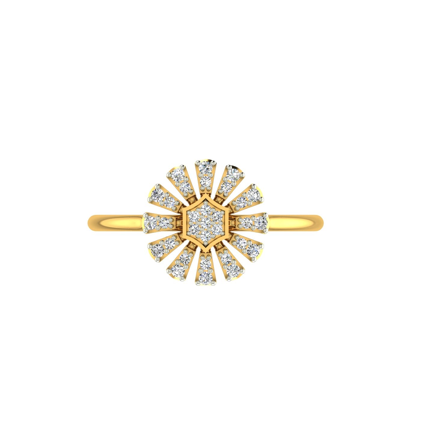 Star Shine Diamond Ladies Ring
