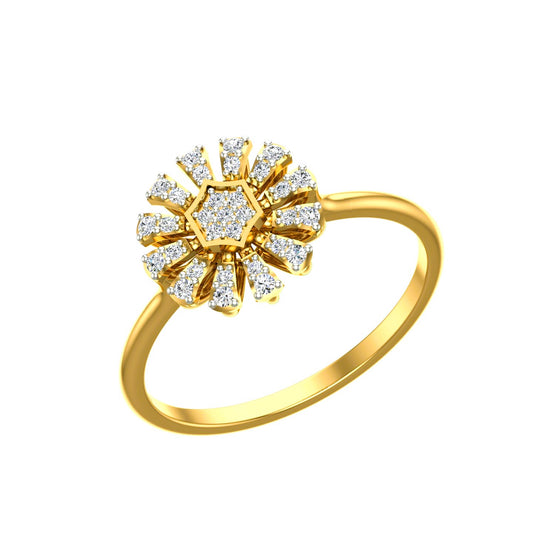 Star Shine Diamond Ladies Ring