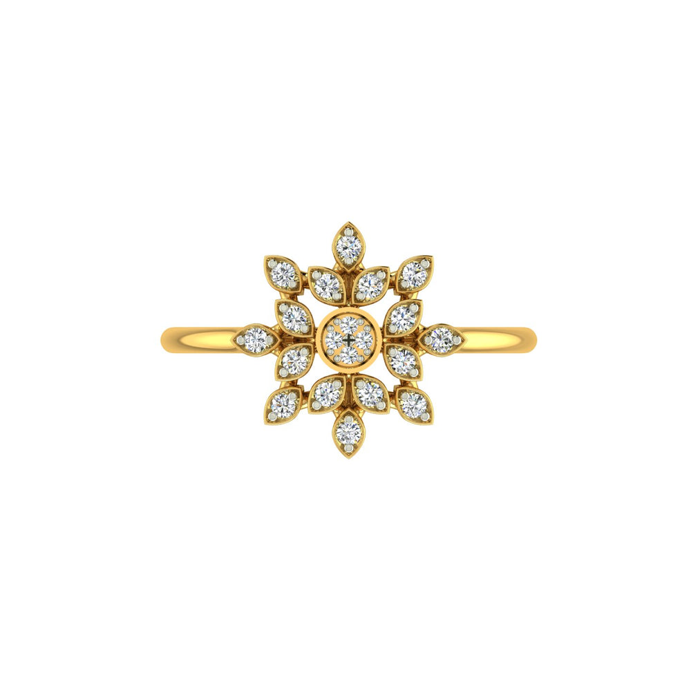Spring Fling Flower Diamond Ring