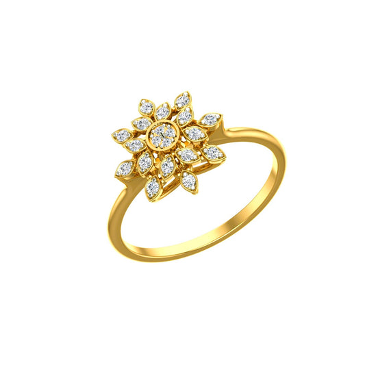 Spring Fling Flower Diamond Ring