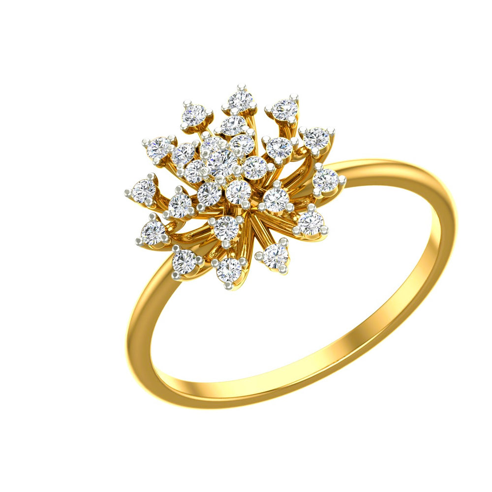 Spring Fling Flower Diamond Ring