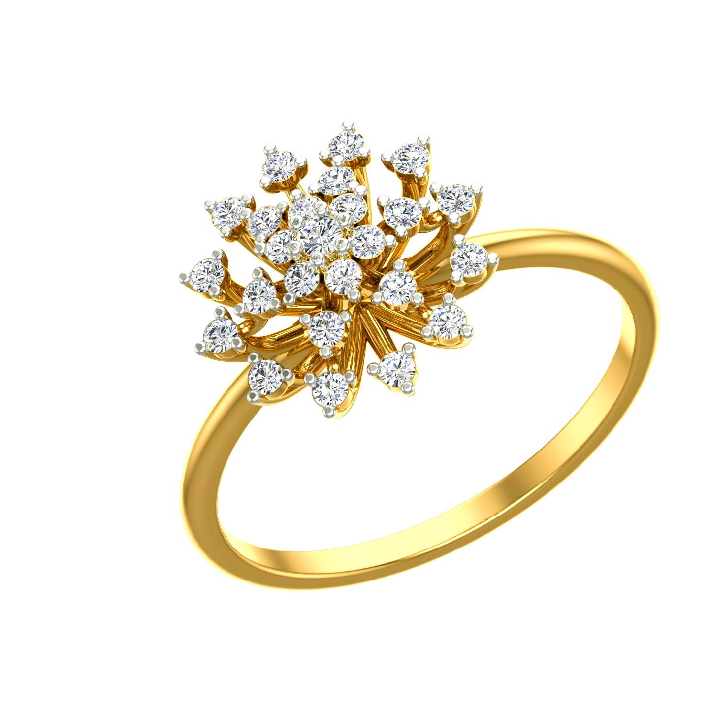 Spring Fling Flower Diamond Ring