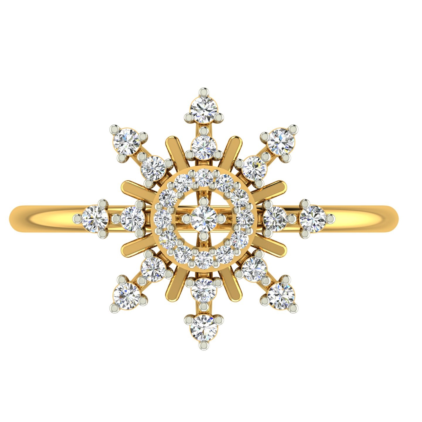 Spring Fling Flower Diamond Ring