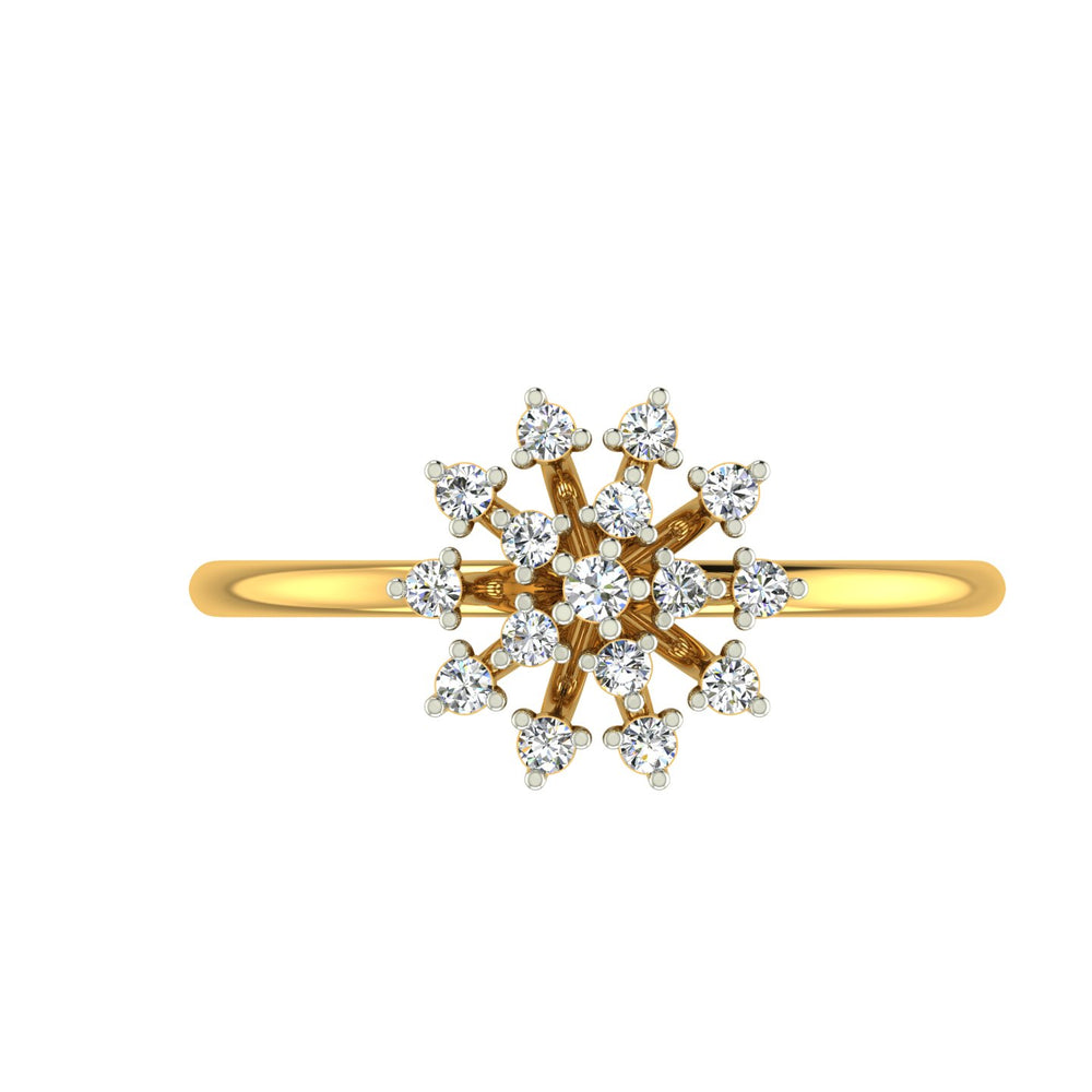 Spring Fling Flower Diamond Ladies Ring
