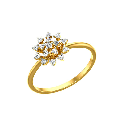 Spring Fling Flower Diamond Ladies Ring