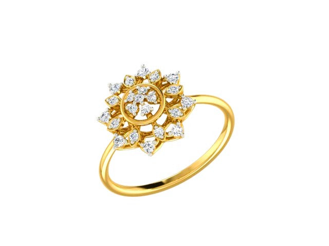 Blossom Design Diamond Ring