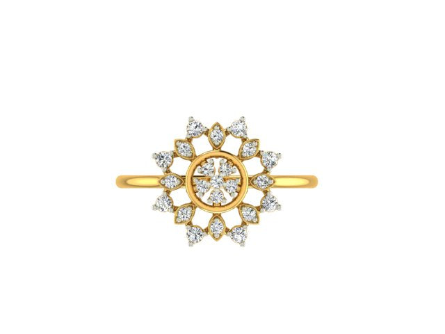 Blossom Design Diamond Ring
