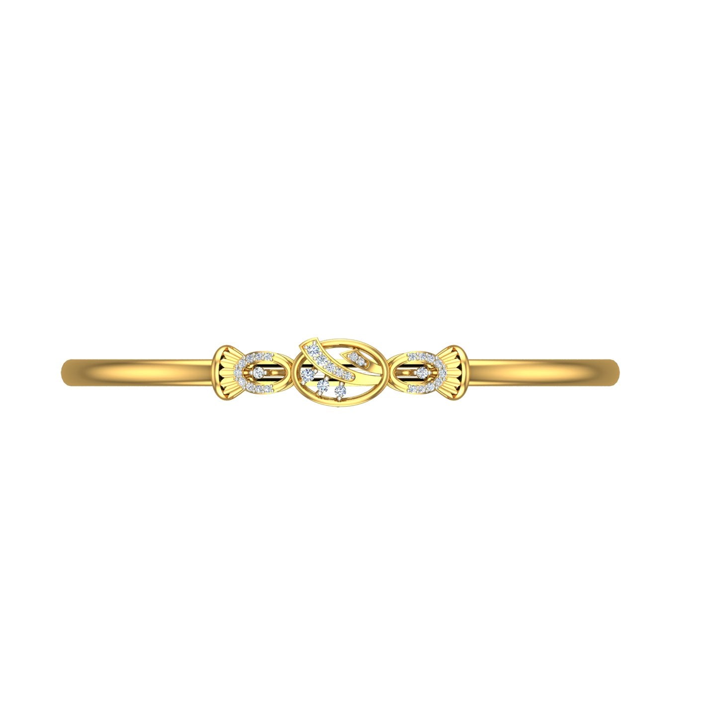 Royal Peacock Diamond Kada