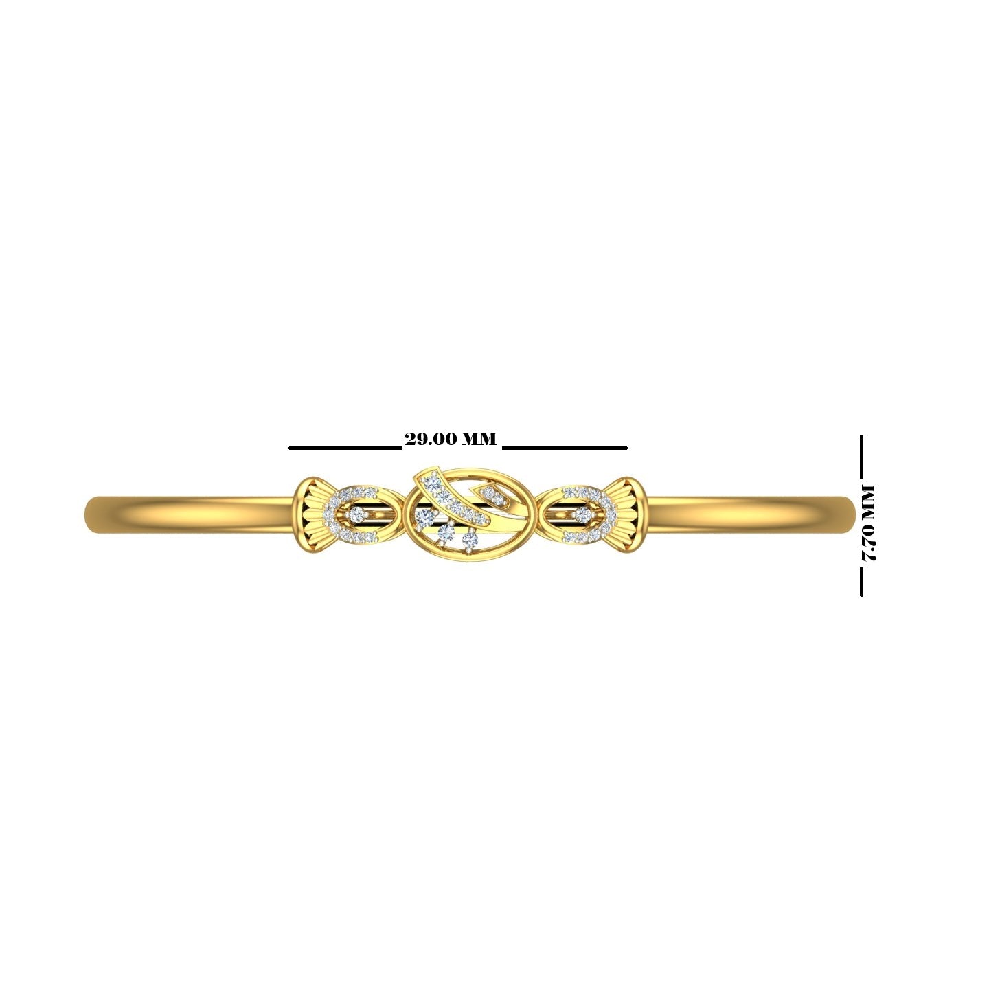 Royal Peacock Diamond Kada