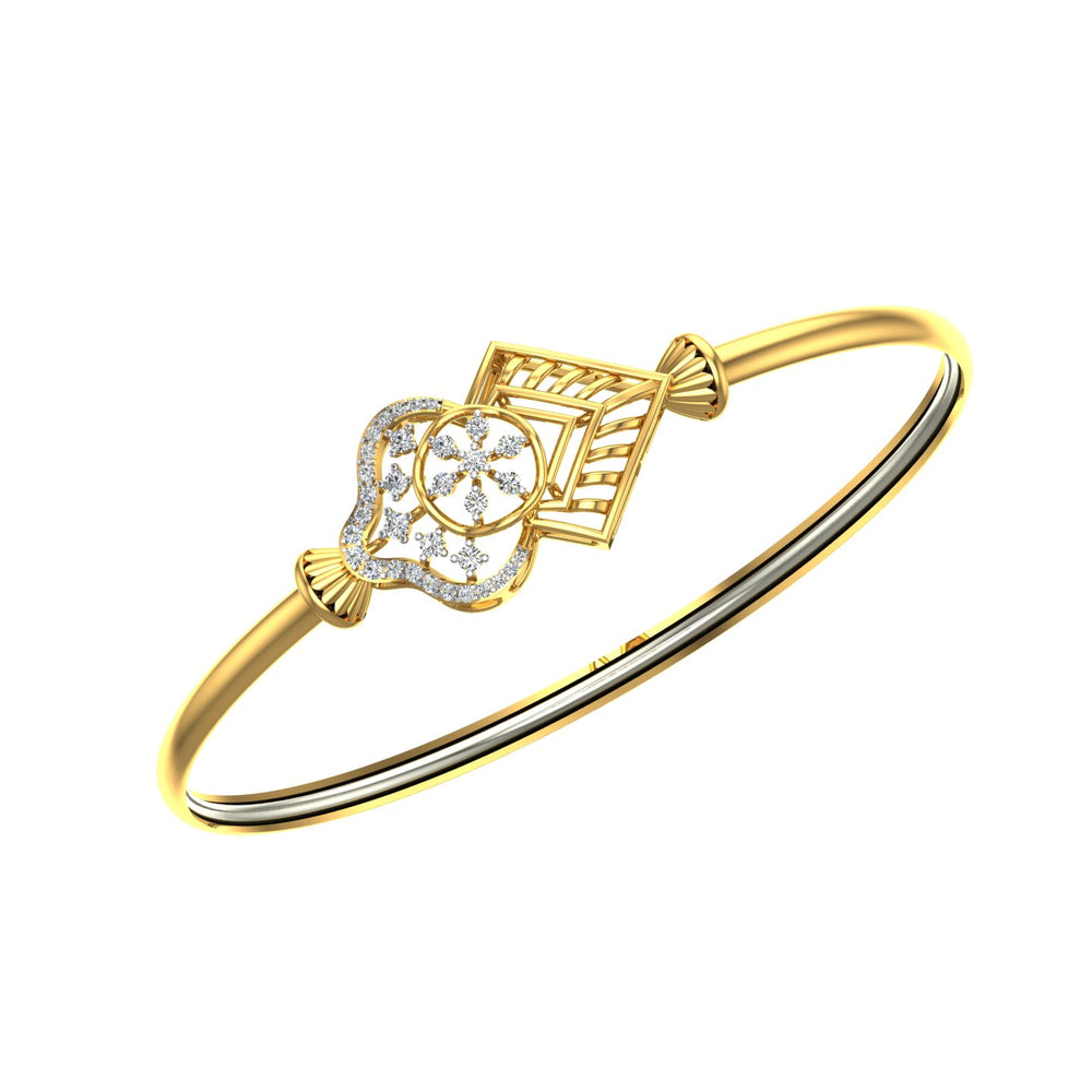 Floral Prism Diamond Kada