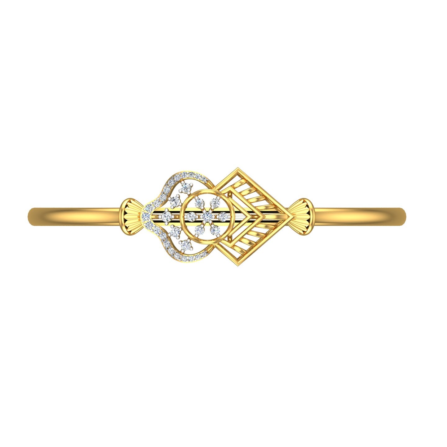 Floral Prism Diamond Kada