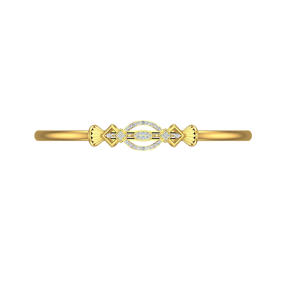 Elysian Leaf Diamond Open Kada