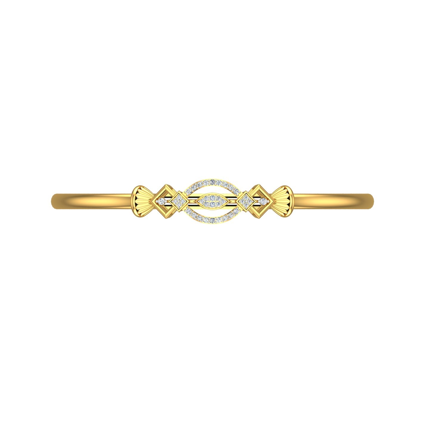 Elysian Leaf Diamond Open Kada