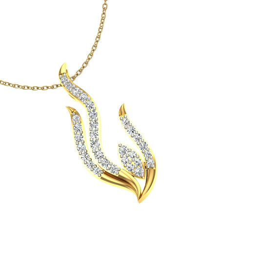 The Celestial Flame Diamond Pendant