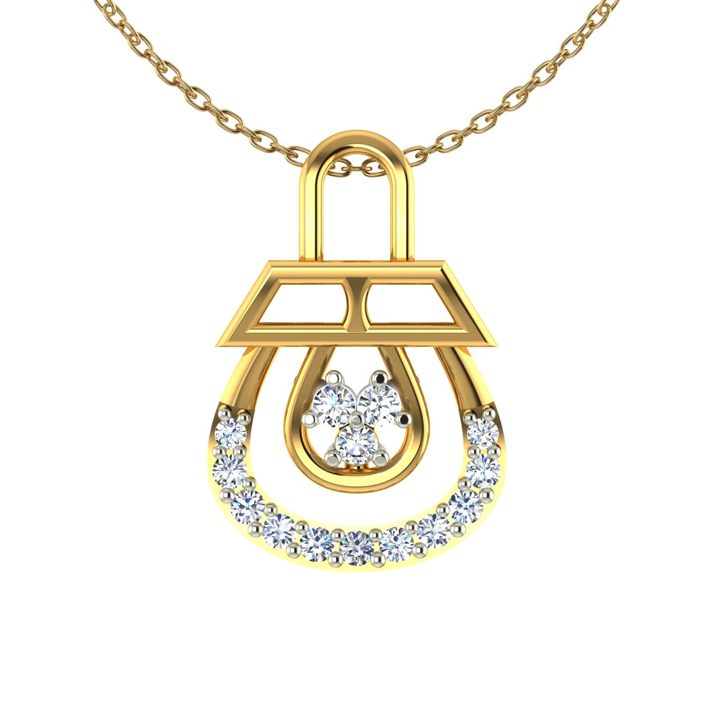 The Imperial Padlock Diamond Pendant
