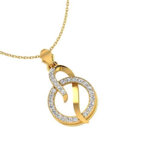 The Infinity Swirl Initial "S" Pendant