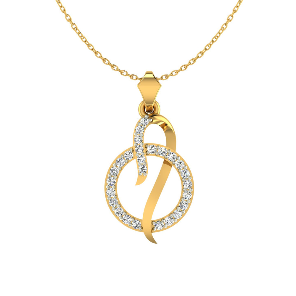 The Infinity Swirl Initial "S" Pendant