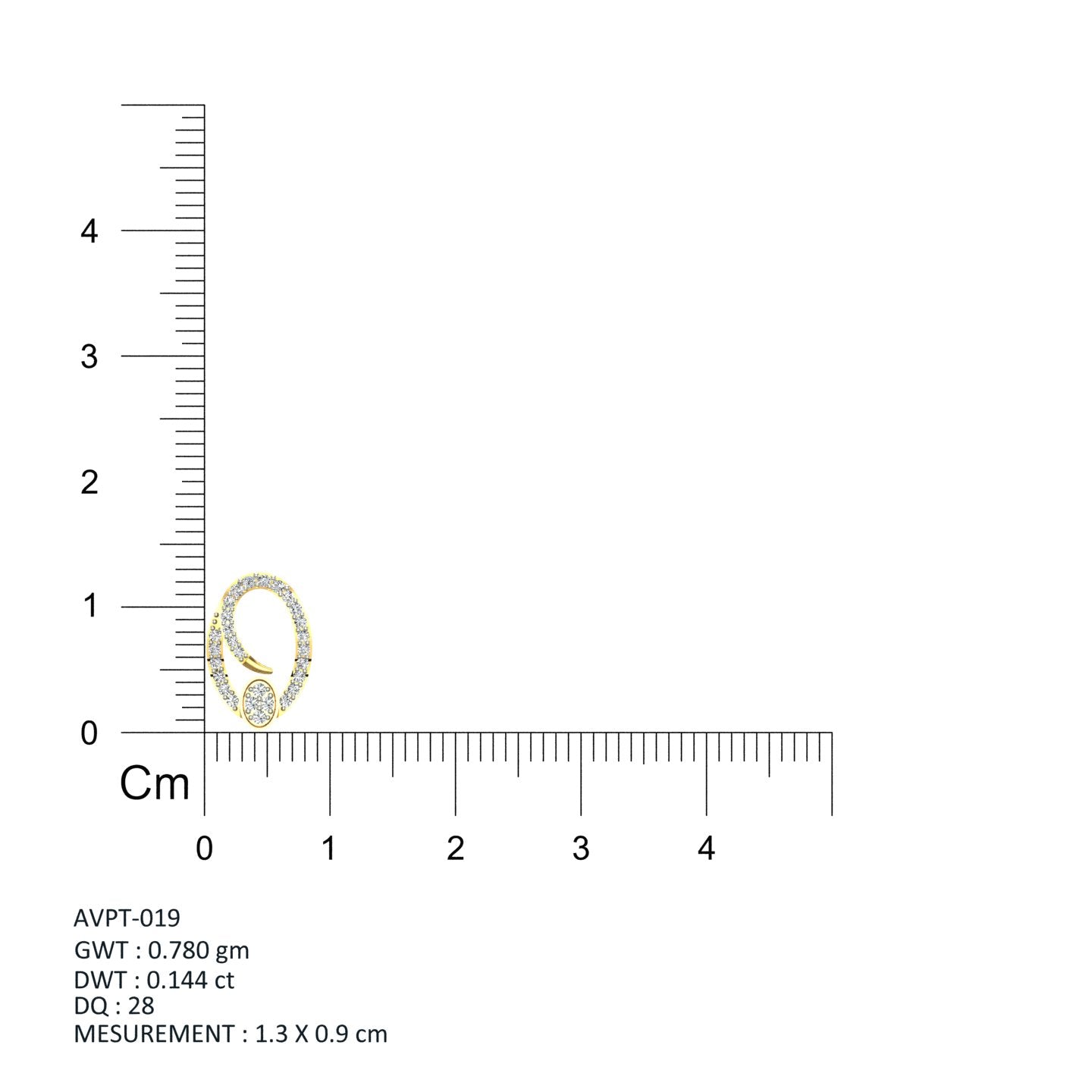 The Infinity Swirl Initial "Q" Pendant