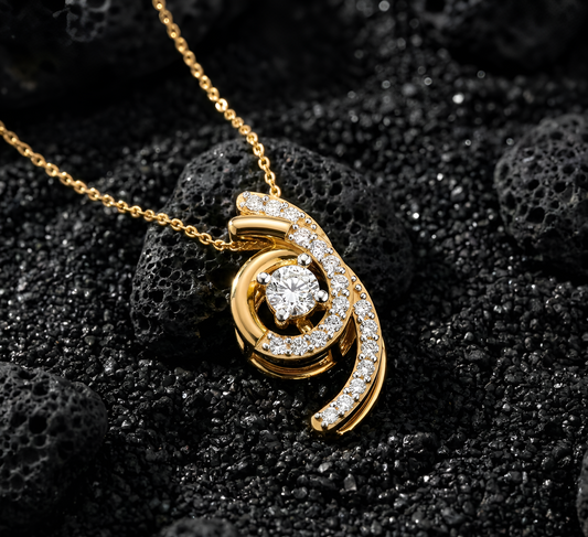 The Celestial Nebula Solitaire Pendant